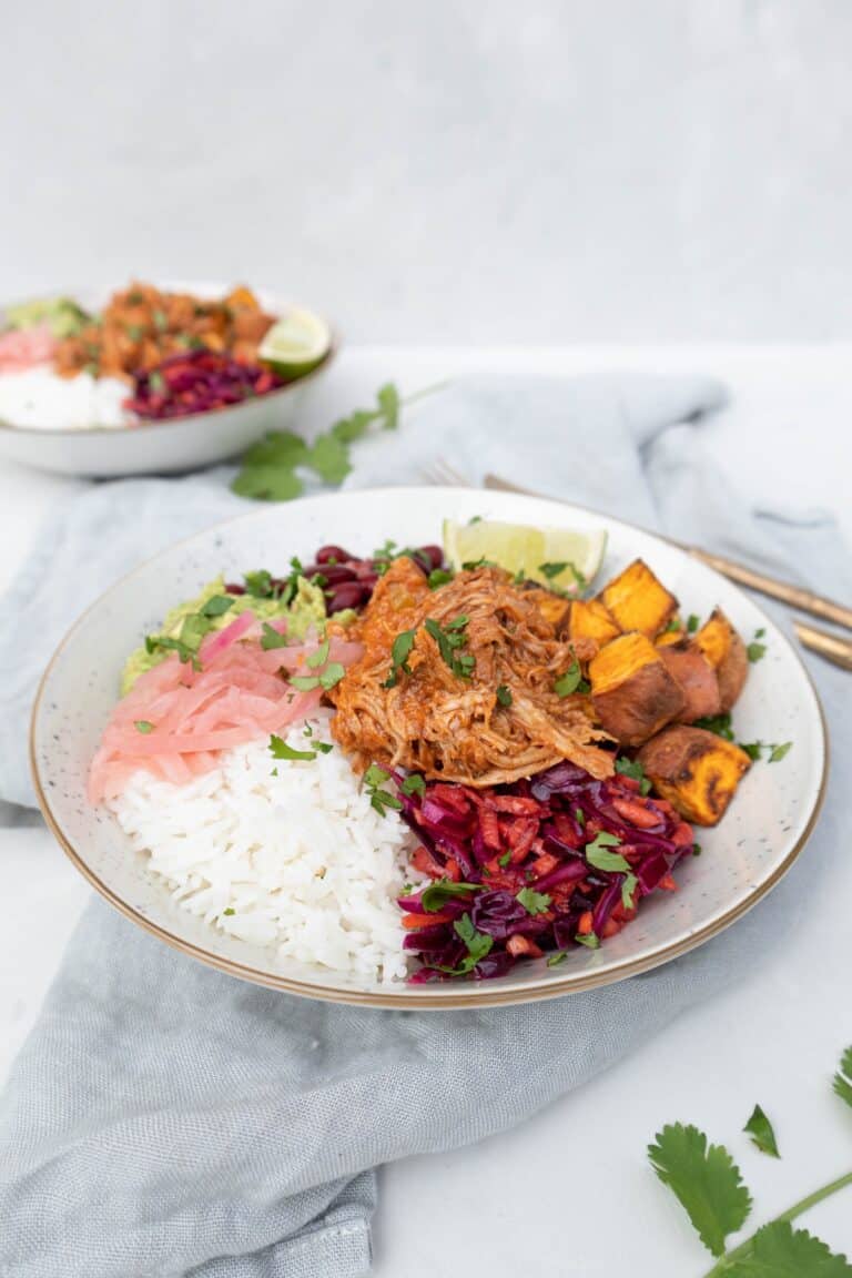 Bbq Pulled Pork Rice Bowl Recipe With Lime