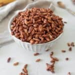 Healthy chocolate puffed rice cereal recipe feature