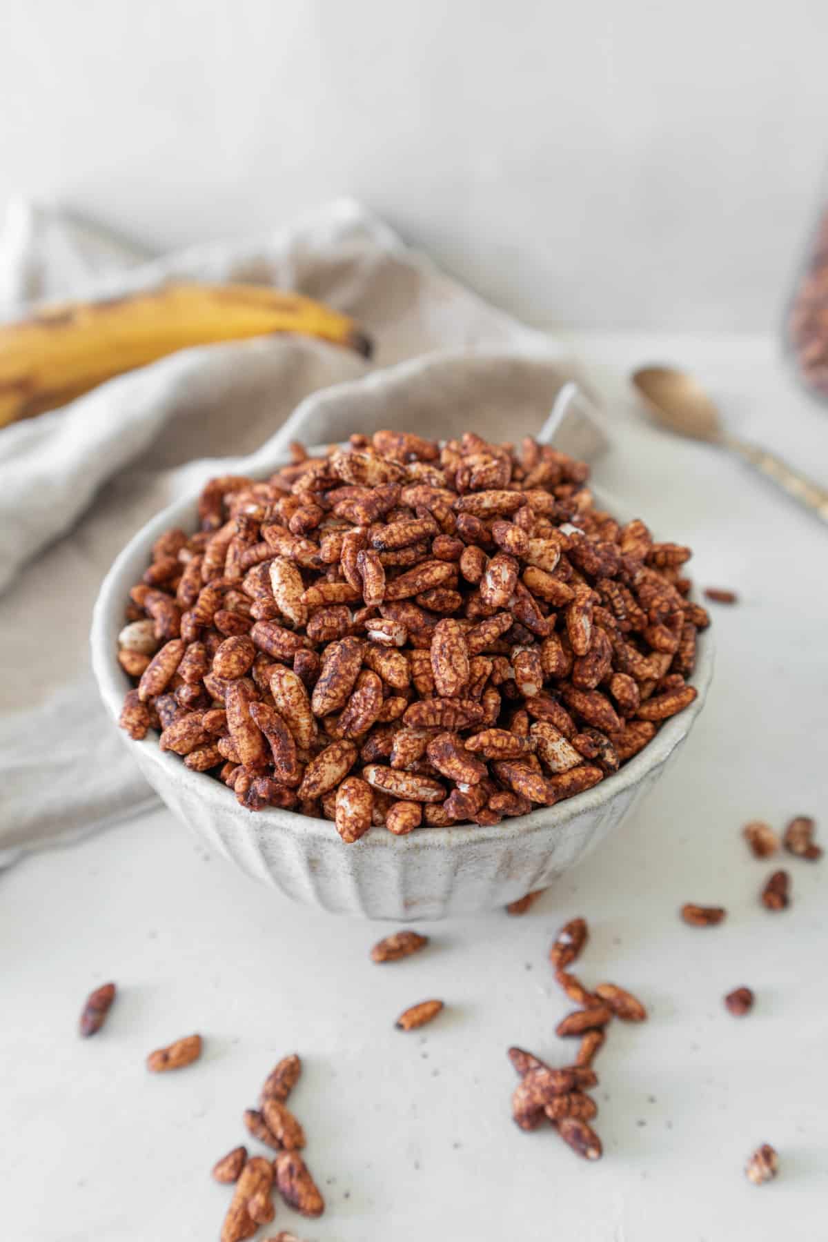 Healthy chocolate puffed rice cereal recipe