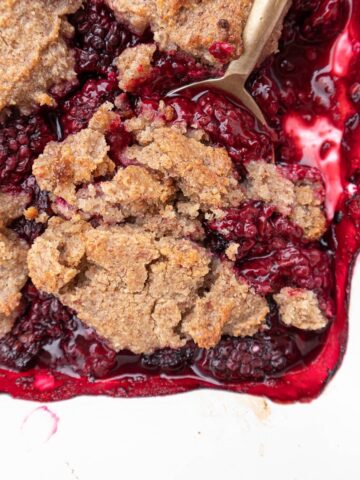 Gluten-free blackberry cobbler