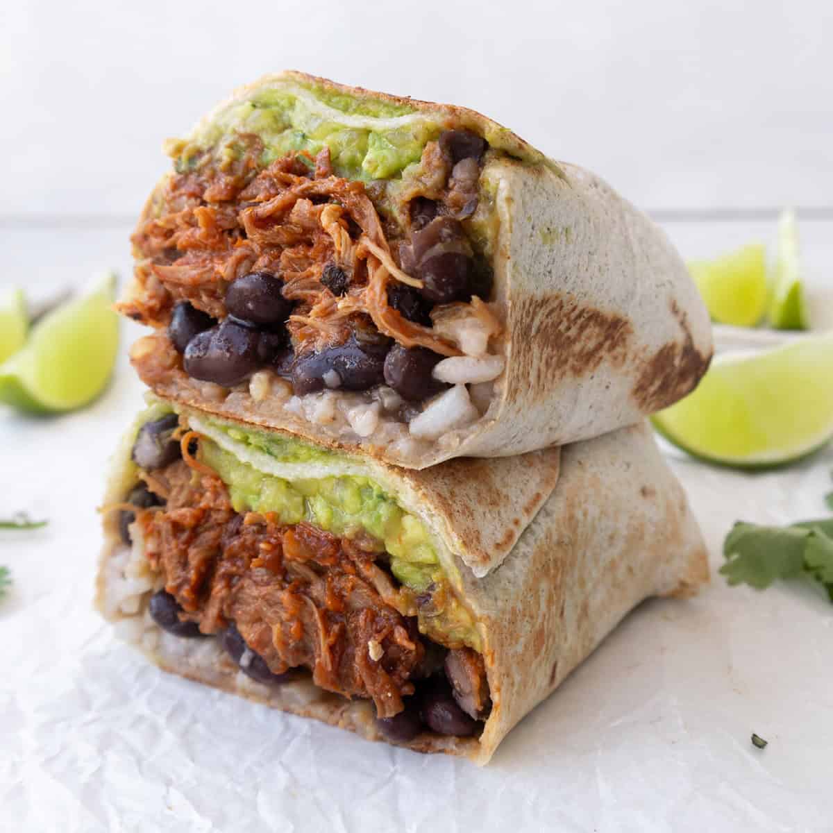 Juicy Pork Burritos