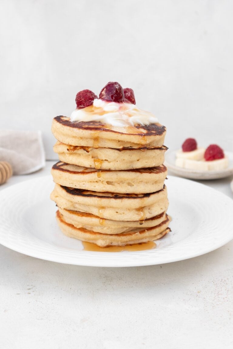 Rice Raspberry Pancakes Fluffy Rice Flour Pancakes Recipe (Dairy-Free)
