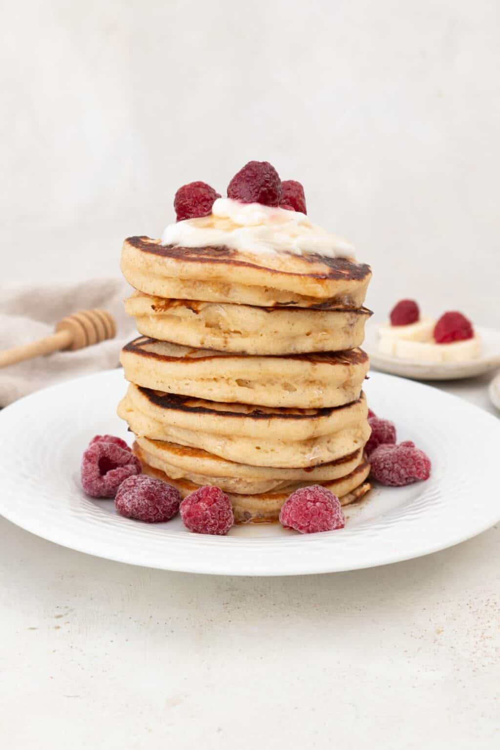 Rice Raspberry Pancakes Fluffy Rice Flour Pancakes Recipe (Dairy-Free)